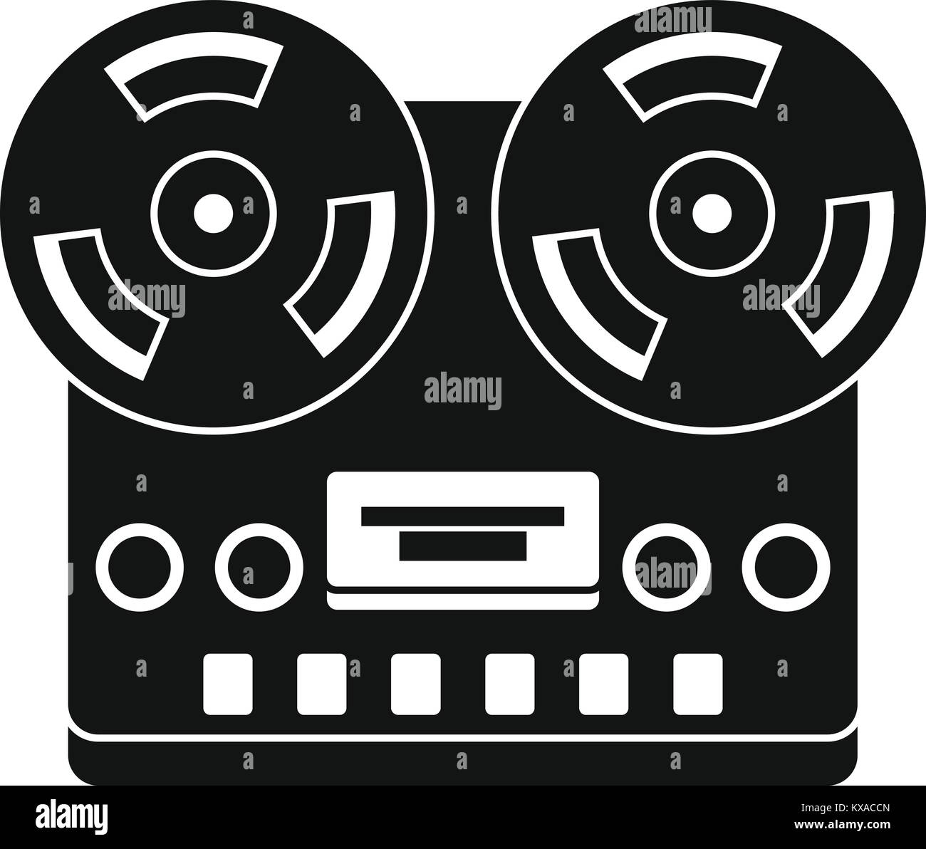 Retro tape recorder icon, simple style Stock Vector Image & Art Alamy