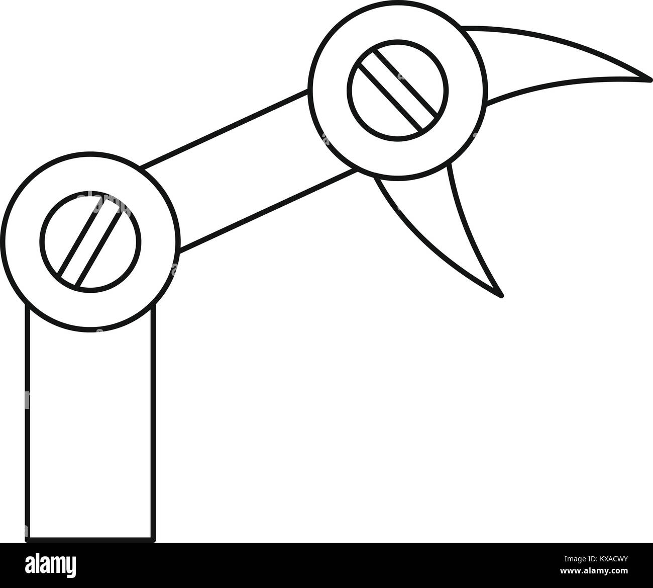 Industry robot icon, outline style Stock Vector Image & Art - Alamy