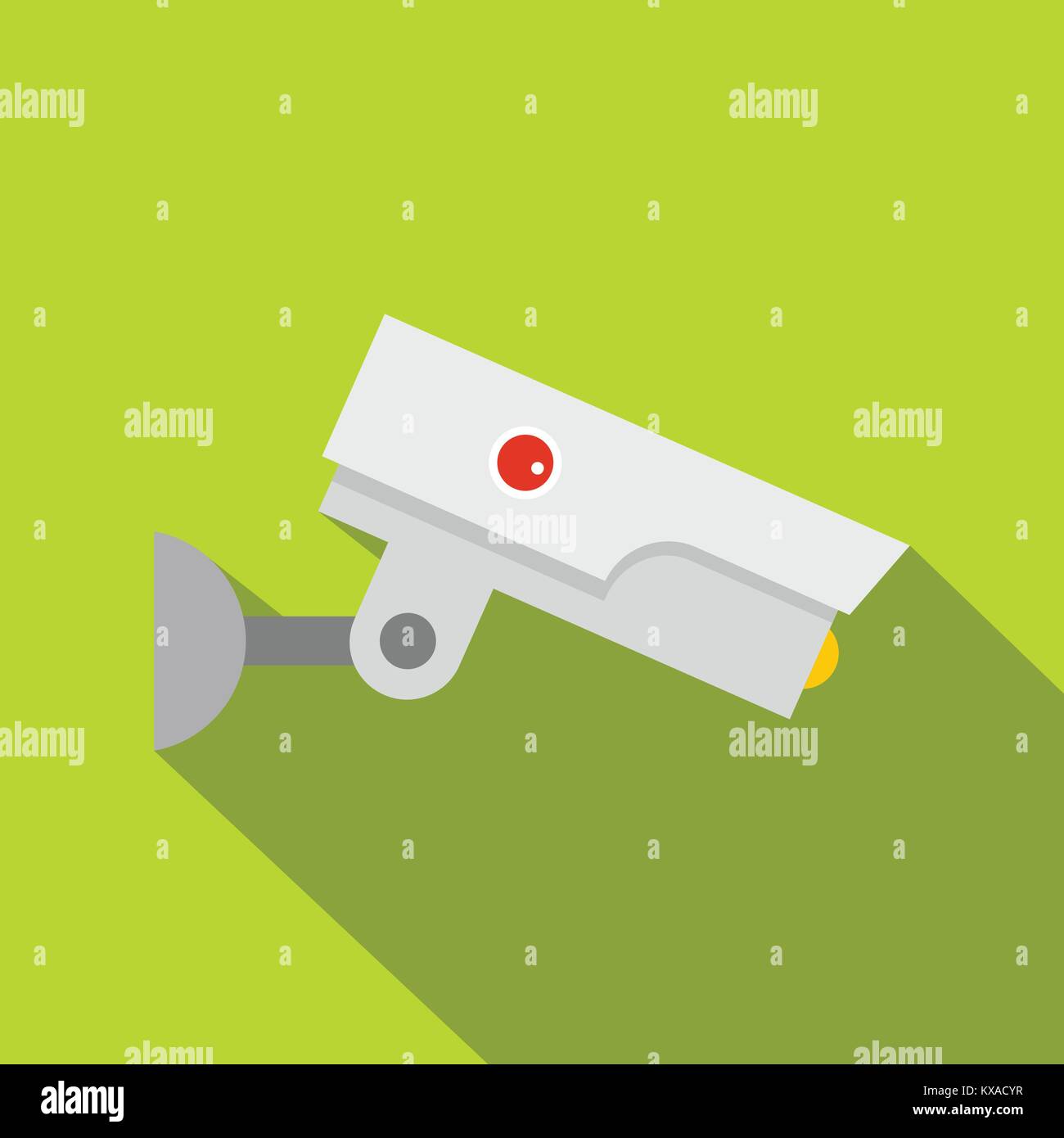 Security camera icon, flat style Stock Vector Image & Art - Alamy