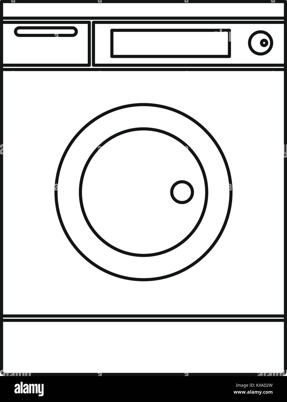 Washing machine icon, outline style Stock Vector Image & Art Alamy