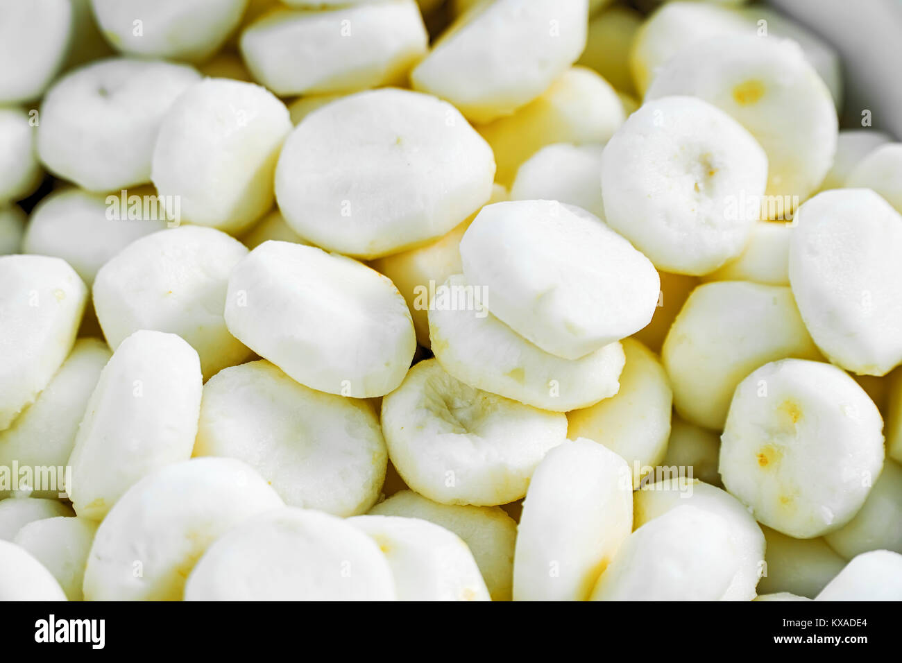 Chinese water chestnut or matai - food raw for background. Stock Photo