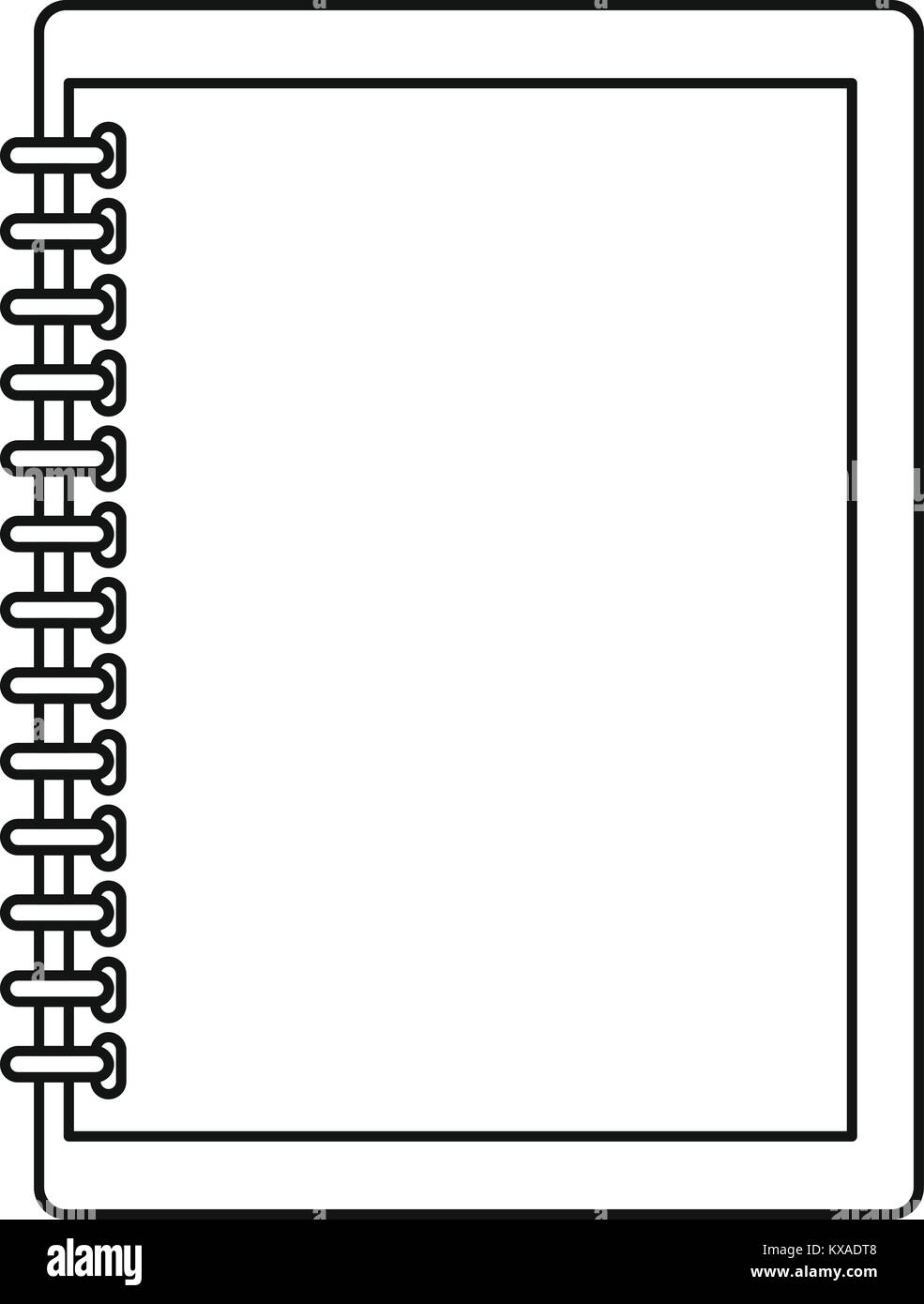 Sketchbook icon, outline style Stock Vector Image & Art Alamy