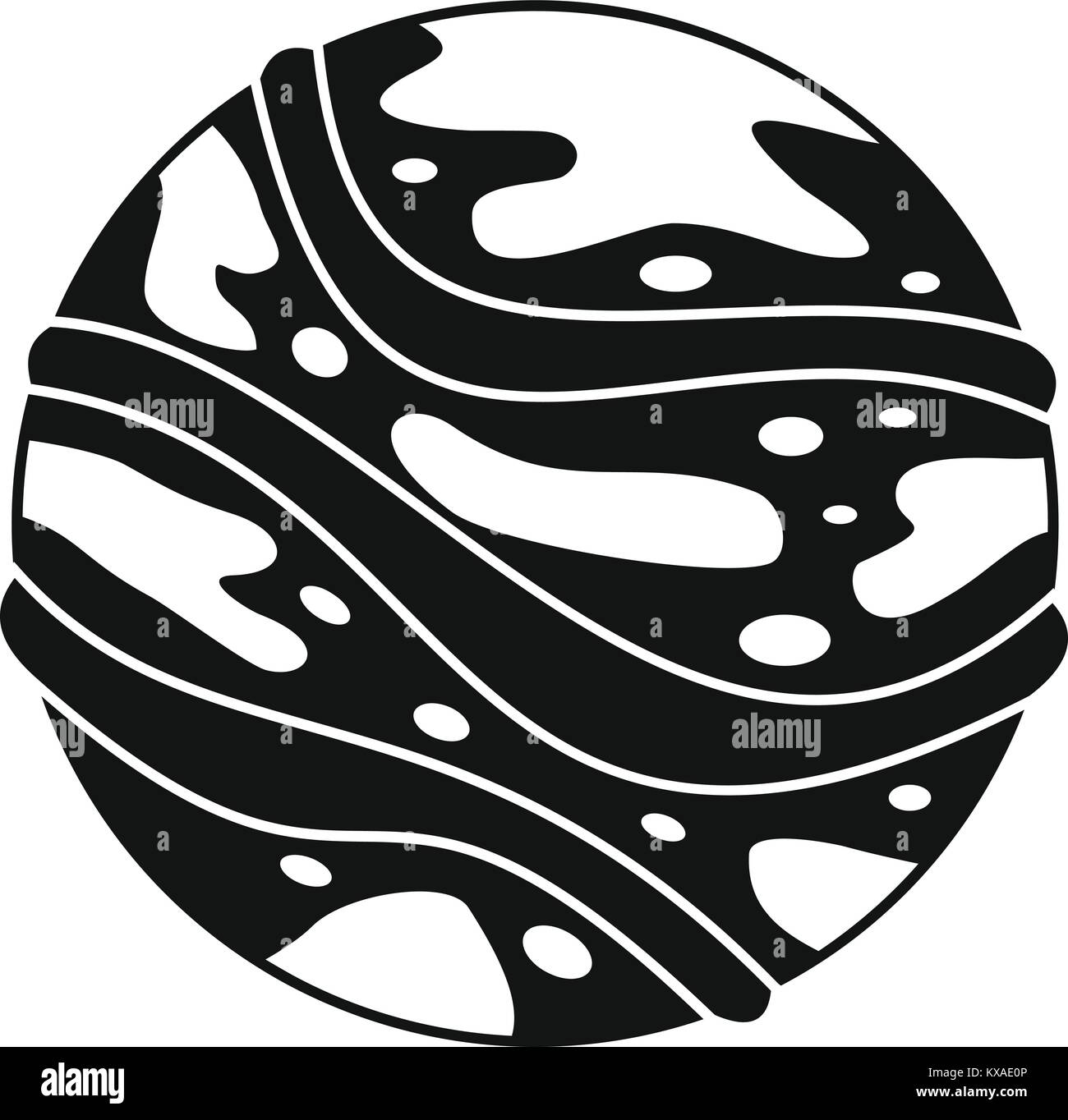 Round planet icon, simple style Stock Vector Image & Art - Alamy