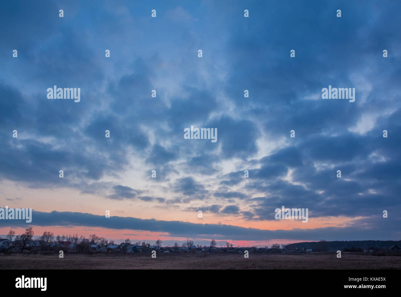 Blue cloud clouded sky hi-res stock photography and images - Alamy