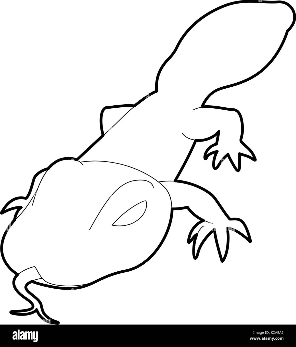 Spotted lizard icon, outline style Stock Vector Image & Art - Alamy