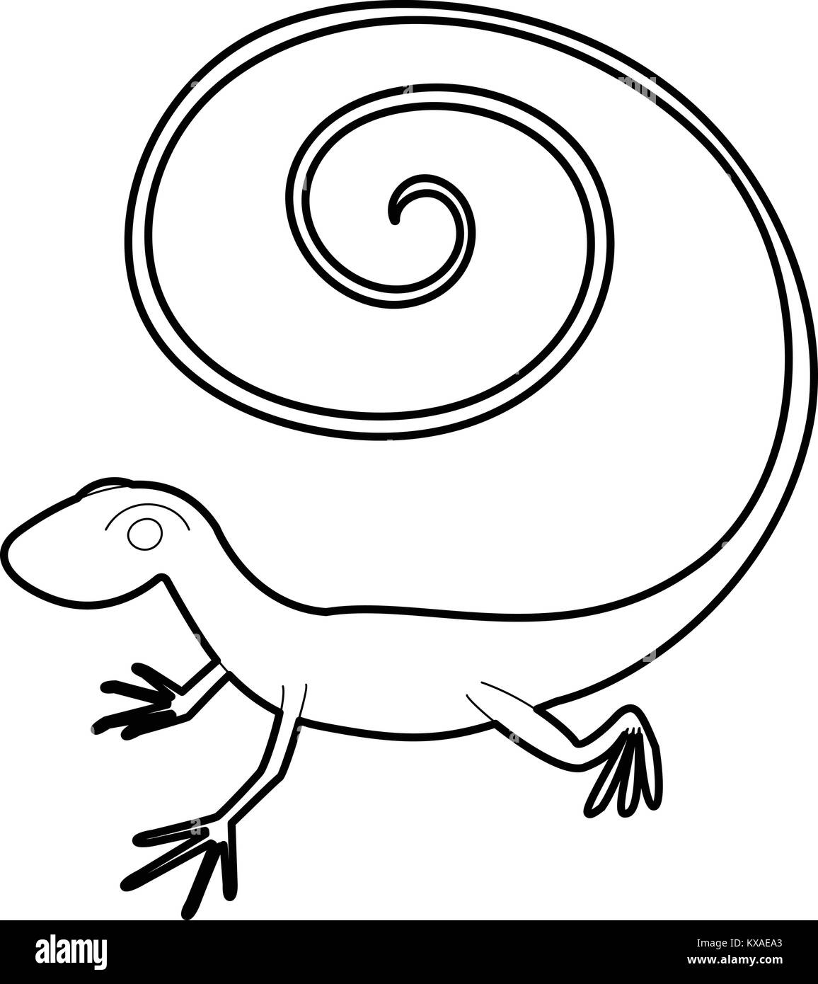 Fast lizard icon, outline style Stock Vector Image & Art - Alamy