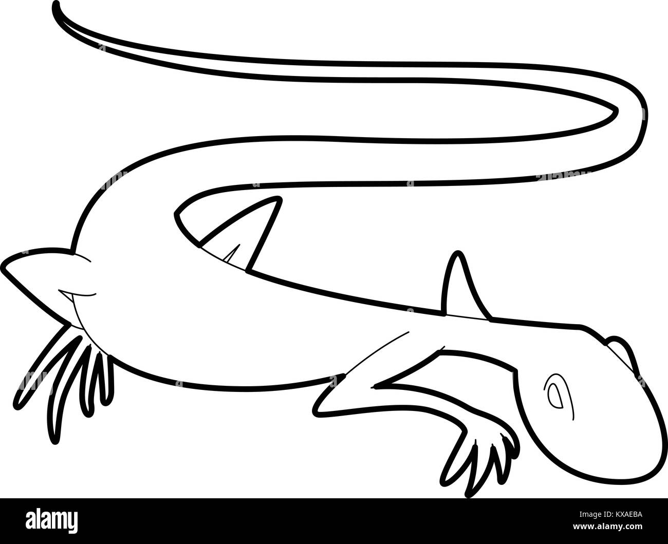Brisk lizard icon, outline style Stock Vector Image & Art - Alamy