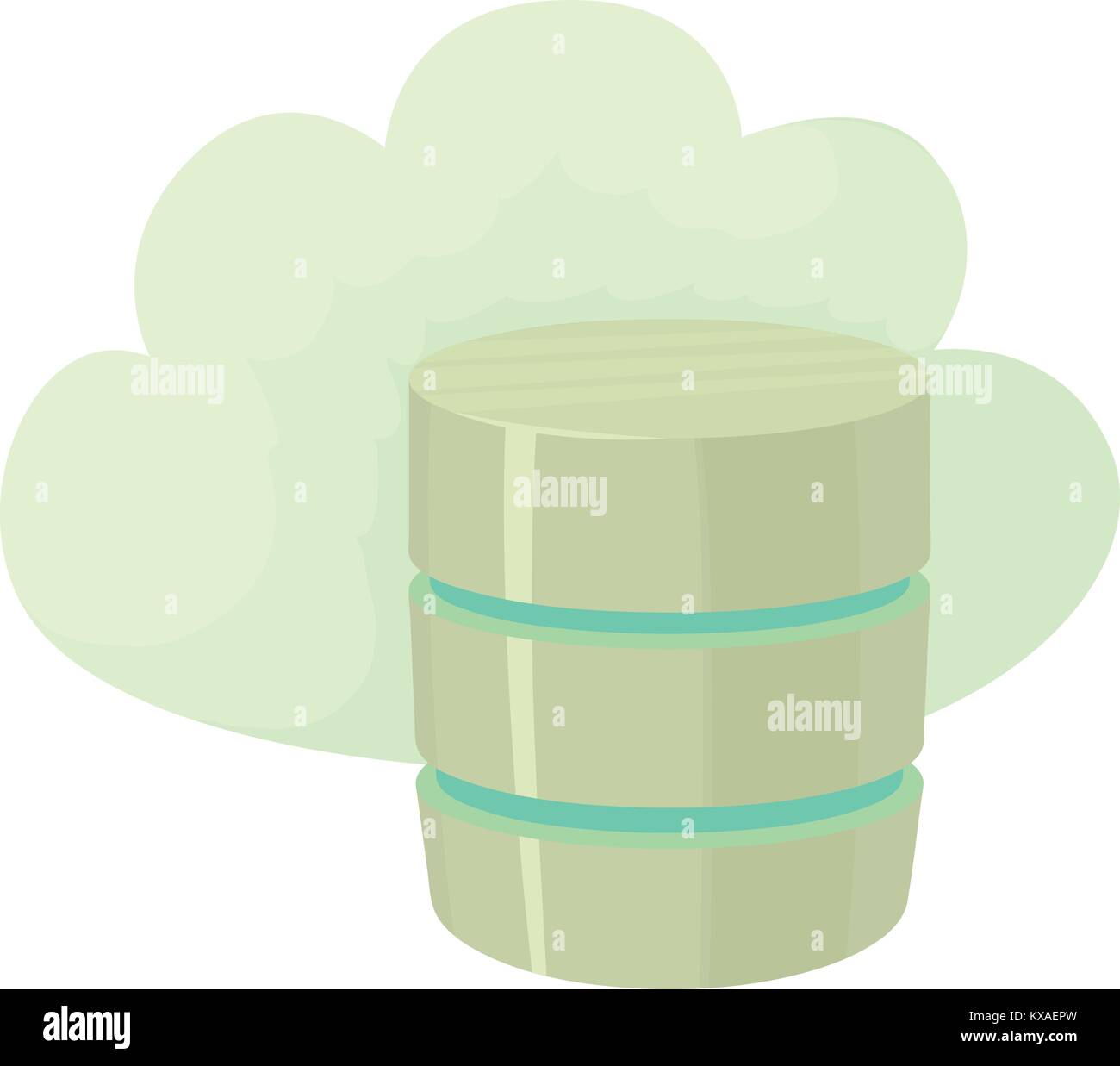 Big cloud database icon, cartoon style Stock Vector Image & Art - Alamy