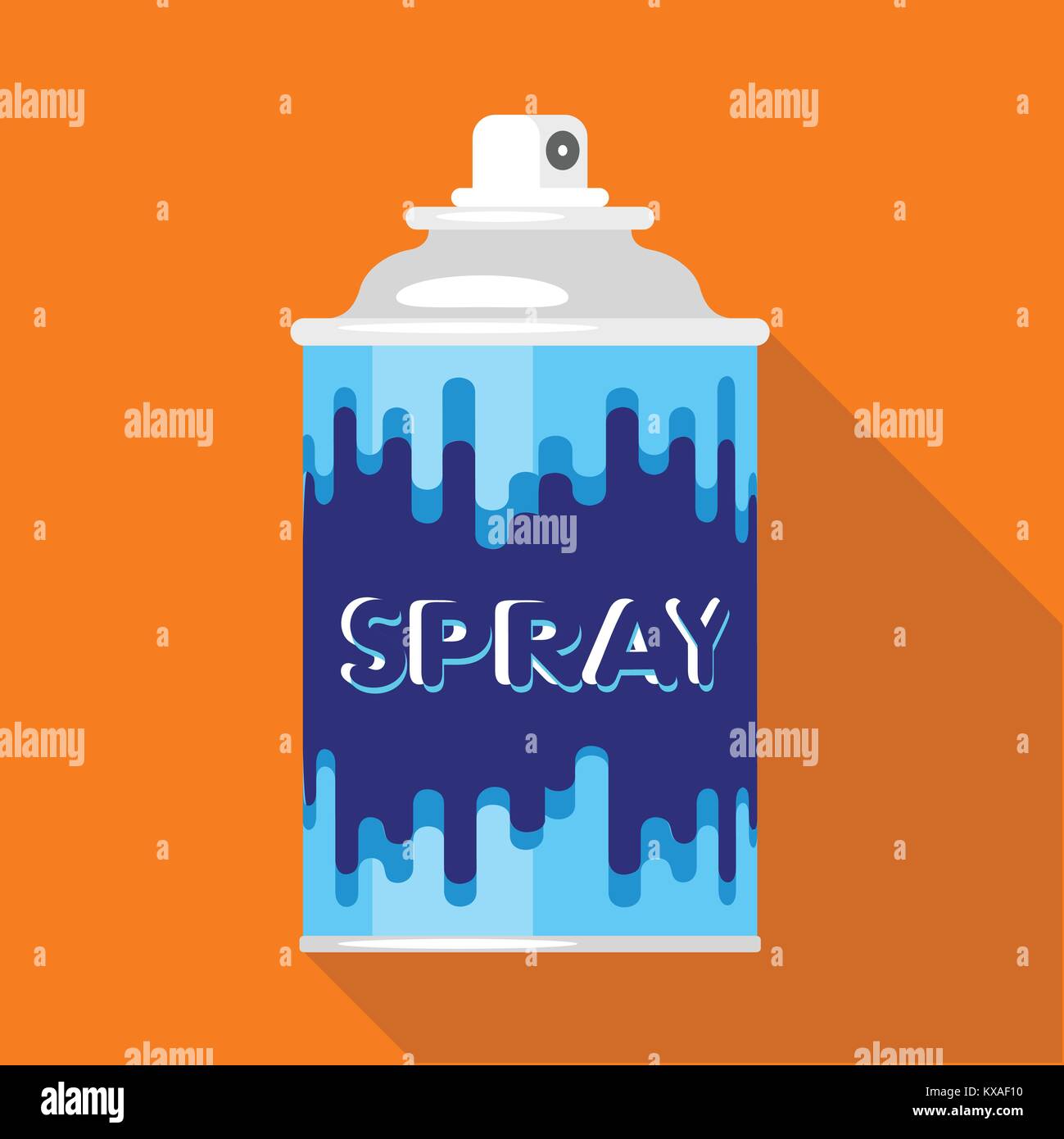 Colored spray icon, flat style Stock Vector Image & Art - Alamy