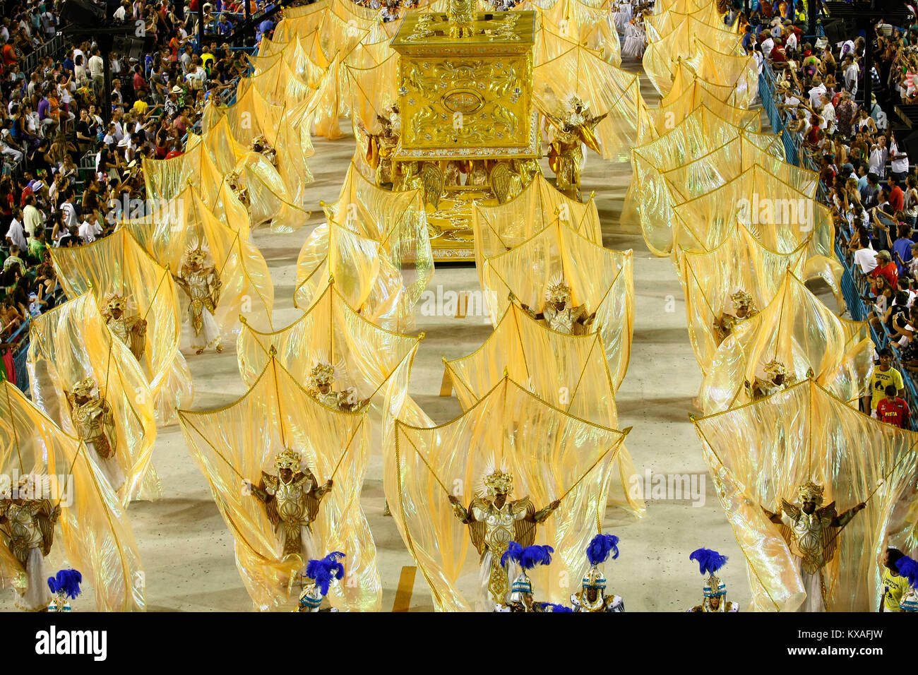 Samba school presentation at Sambodrome in Rio carnival. This is one of