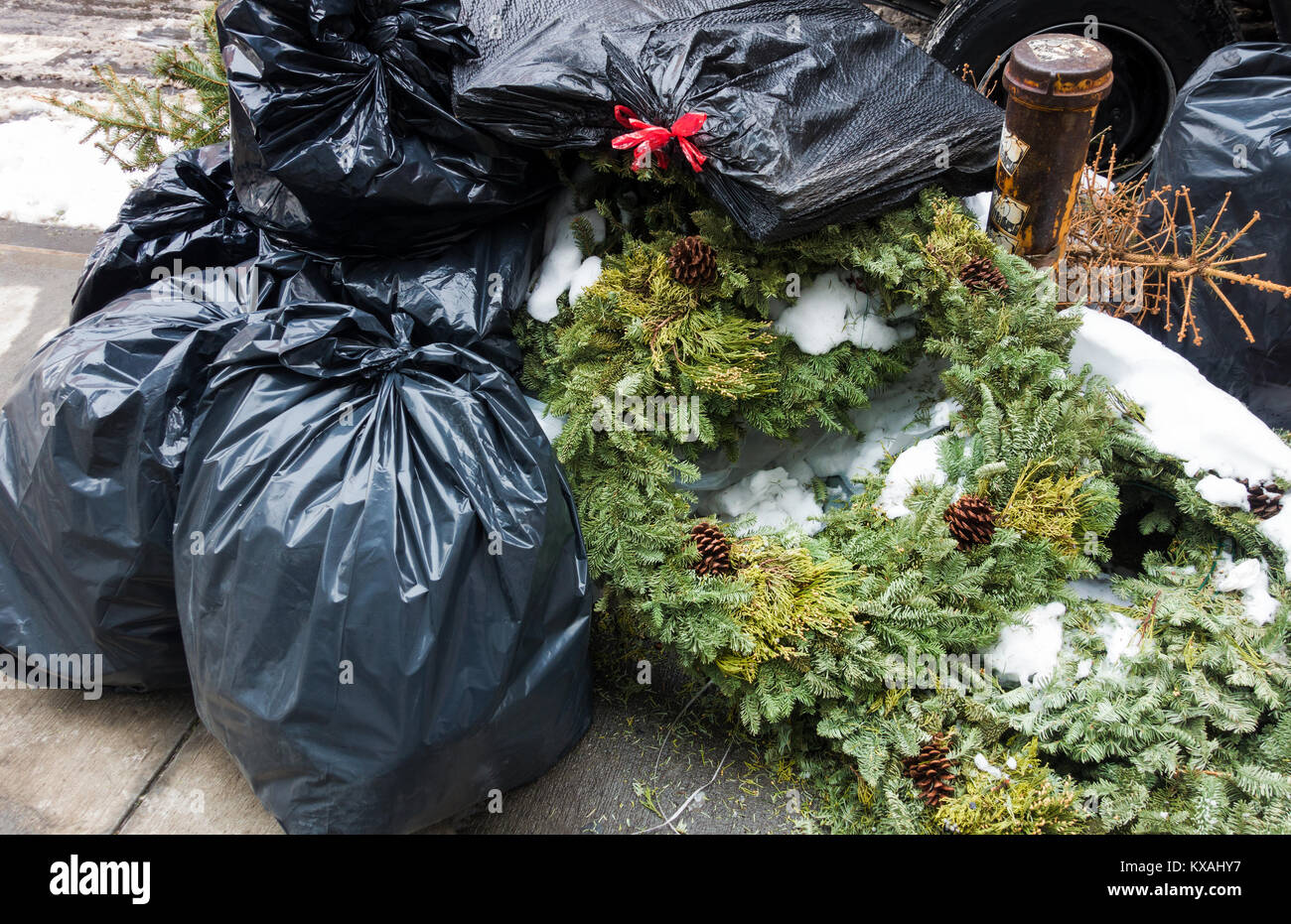 Garbage bags usa street hires stock photography and images Alamy