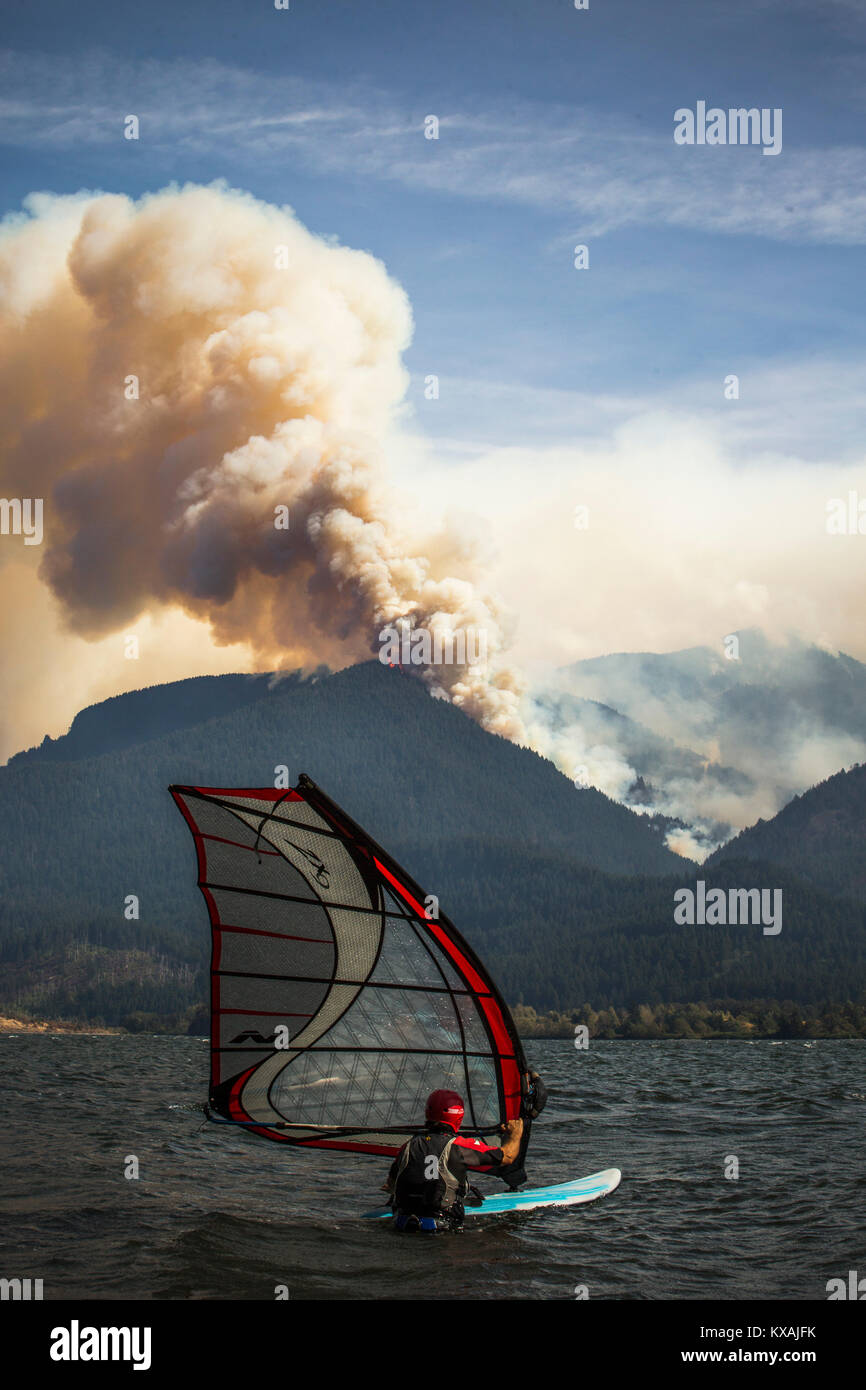 Smoke rises from massive forest hi-res stock photography and images - Alamy