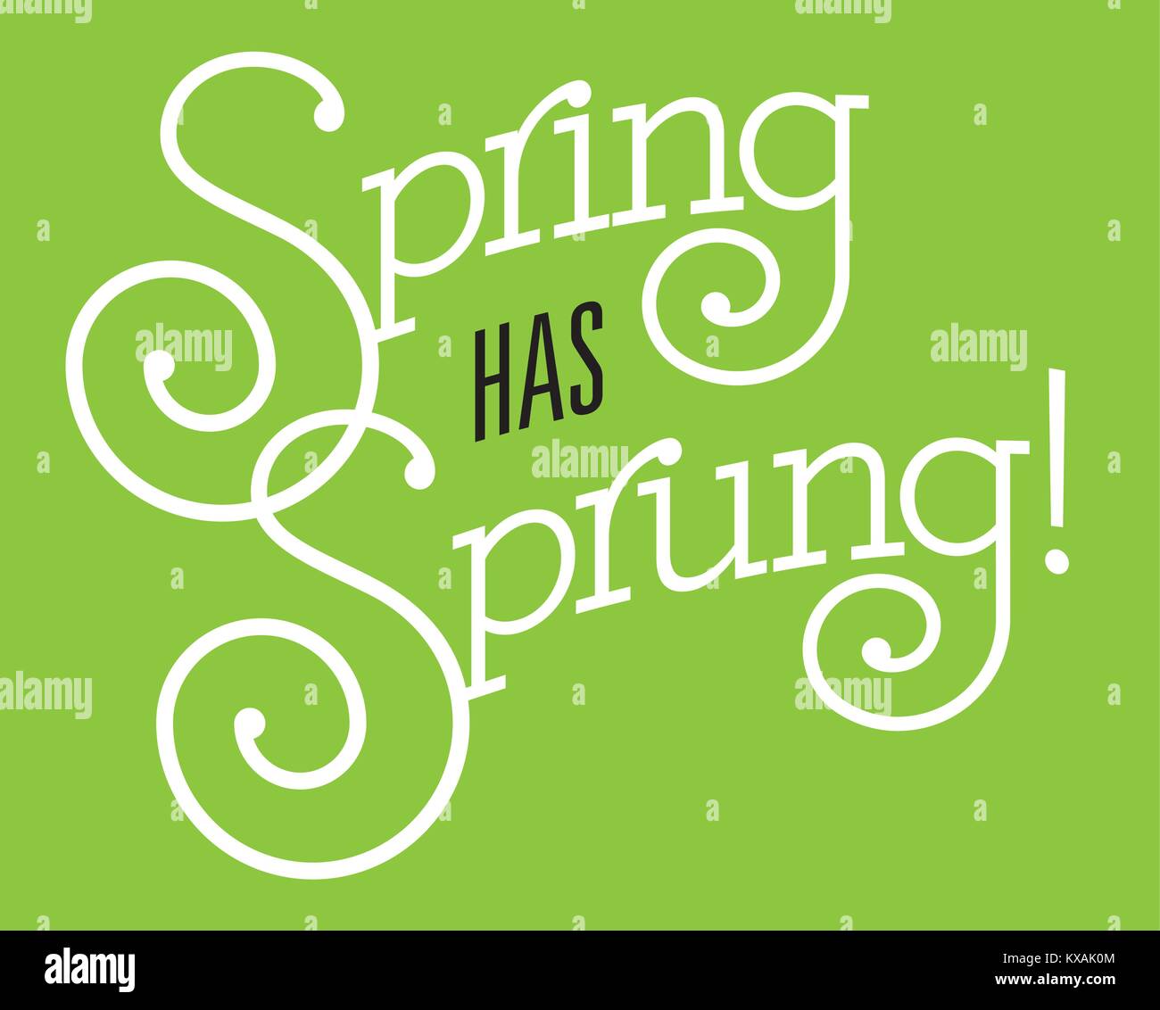 Spring sprung Stock Vector Images Alamy
