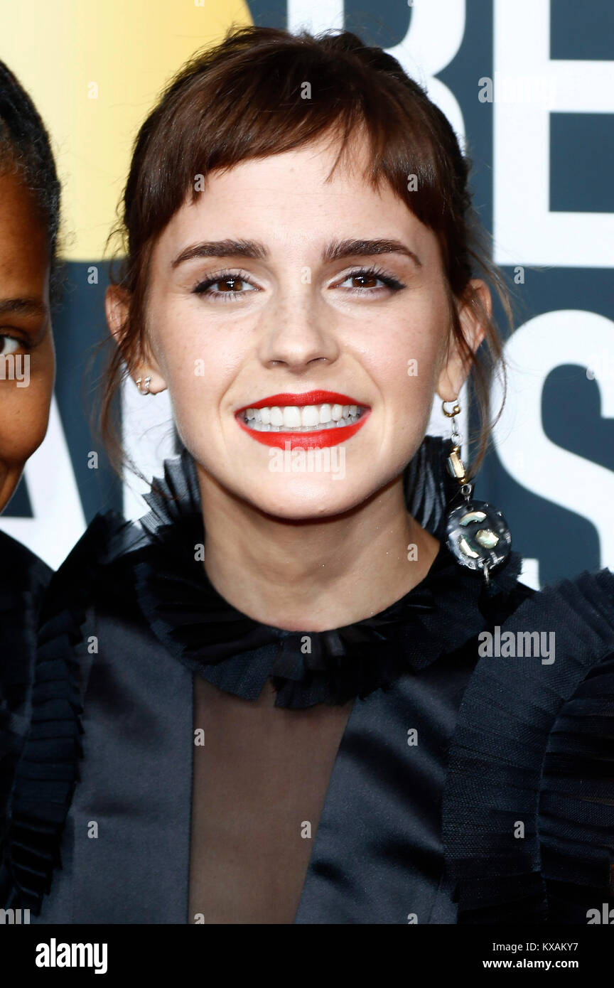 Emma Watson Attends The 75th Annual Golden Globe Awards Held