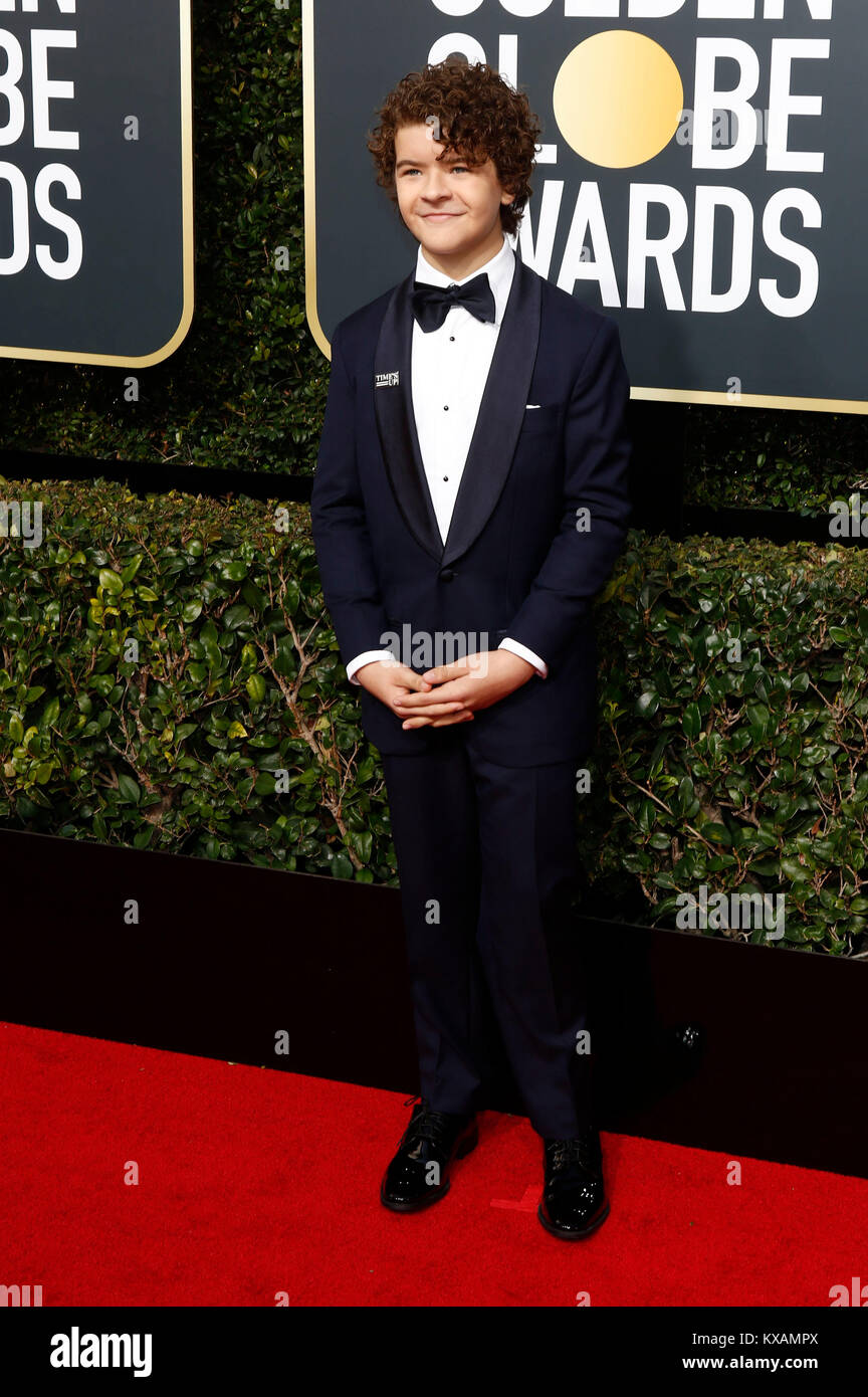 Beverly Hills, USA. 07th Jan, 2018. Gaten Matarazzo attends the 75th