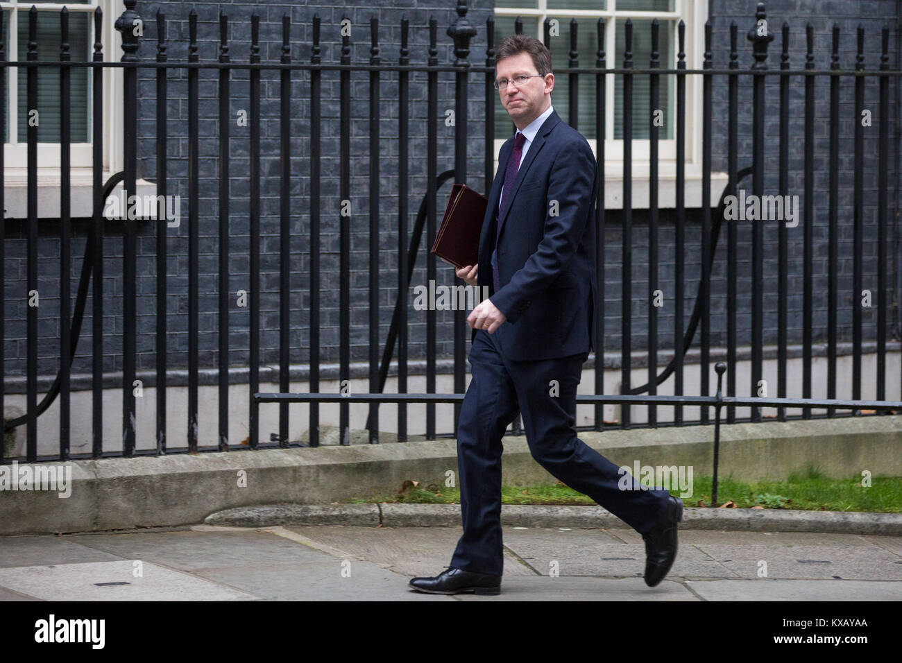 London, UK. 9th Jan, 2018. Jeremy Wright QC, Attorney General, arrives at 10 Downing Street for the first Cabinet meeting since the previous day's Cabinet reshuffle by Prime Minister Theresa May. Credit: Mark Kerrison/Alamy Live News Stock Photo