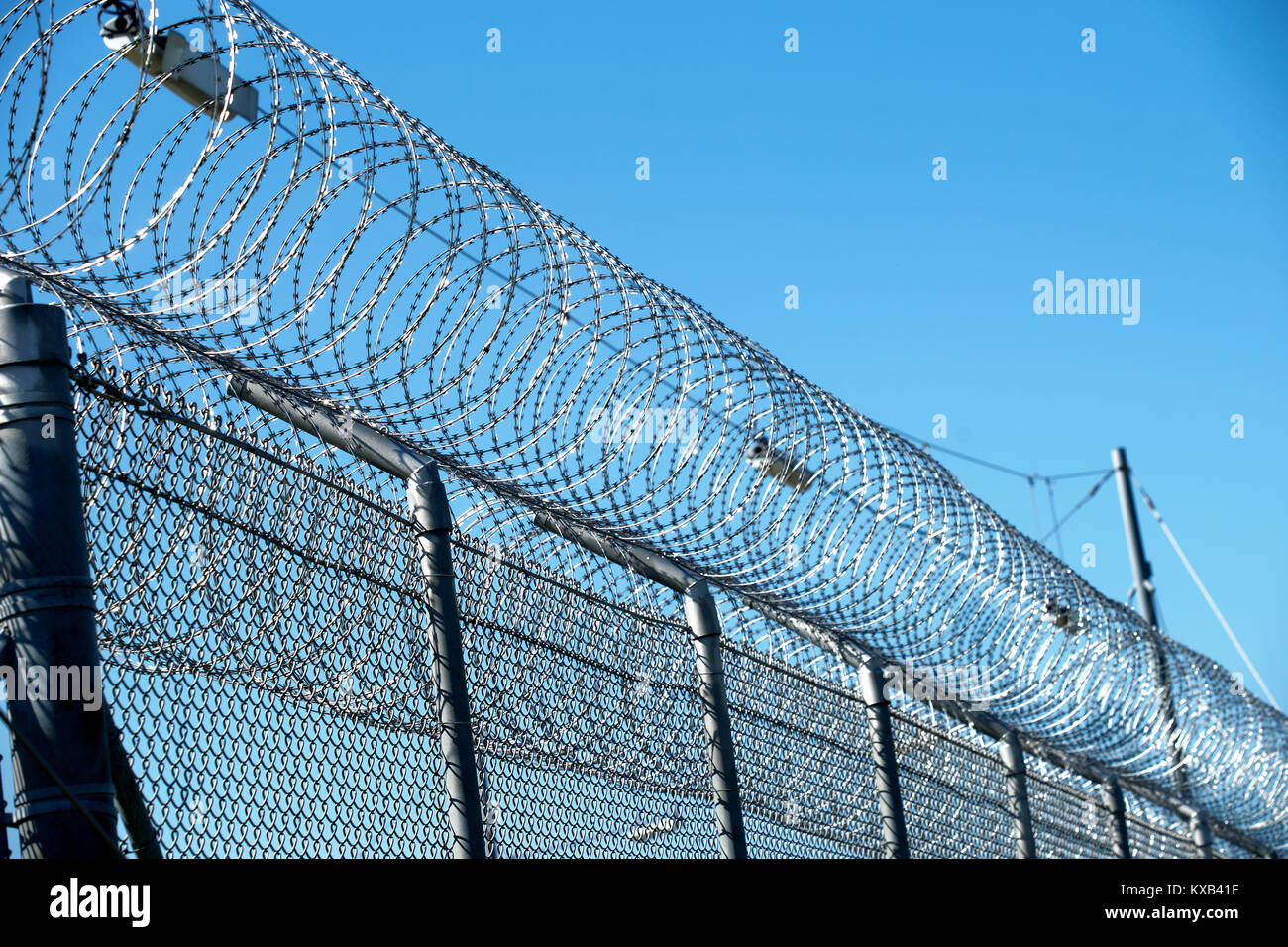 Prison razor wire hires stock photography and images Alamy