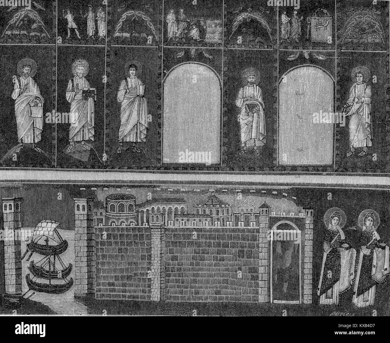 Basilica depiction Black and White Stock Photos & Images - Alamy