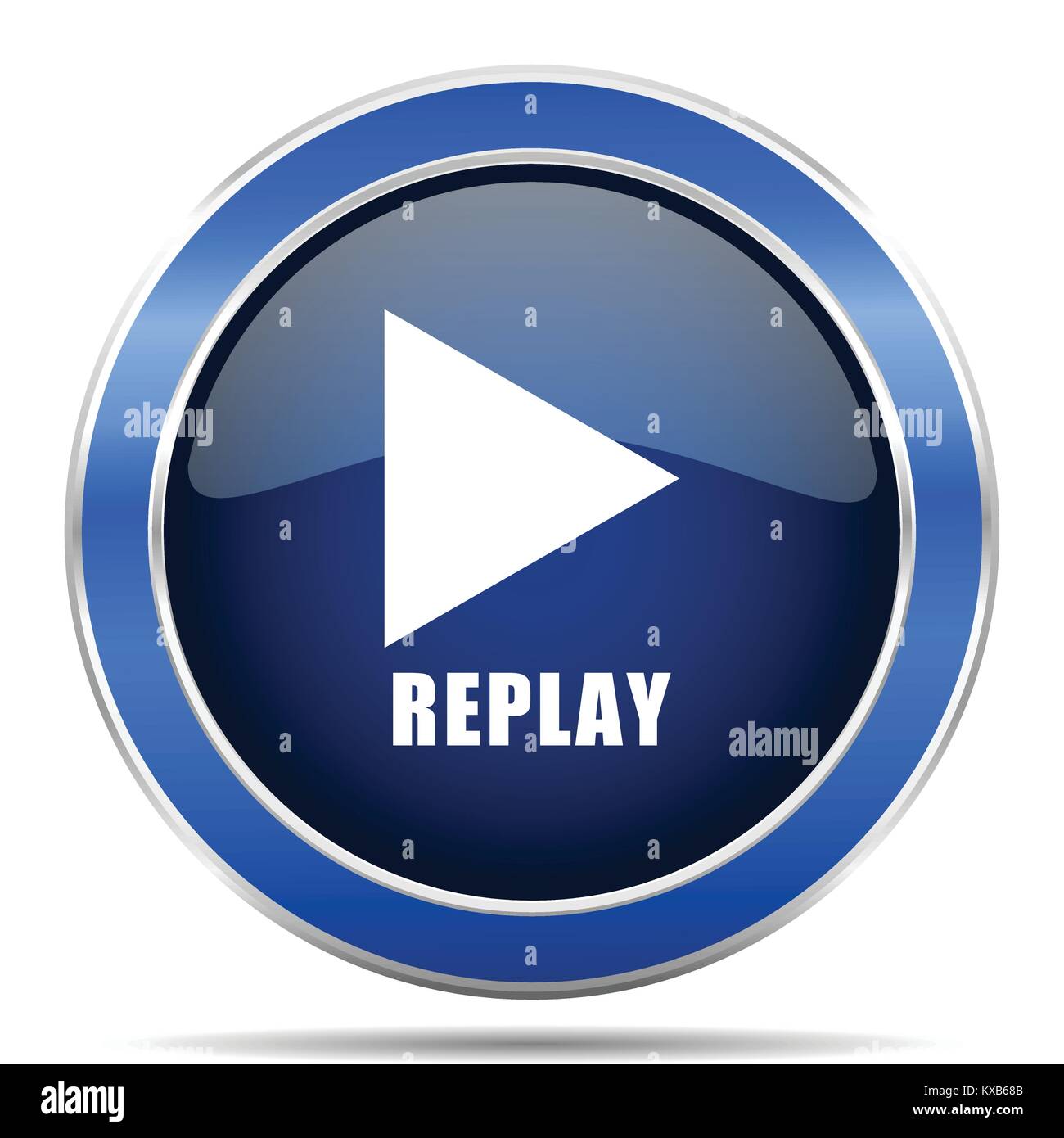 Replay button icon Stock Vector Images - Alamy