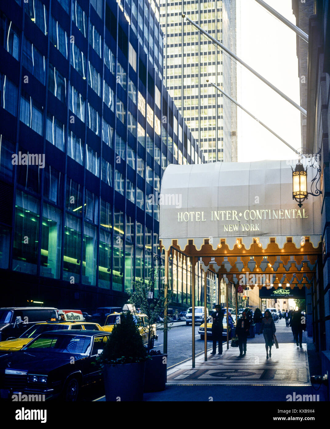 New York 1980s, Hotel Inter-Continental entrance, 111 East 48th street