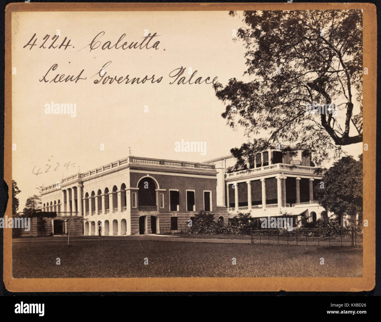 Lieut. Governors Palace, Calcutta by Francis Frith Stock Photo