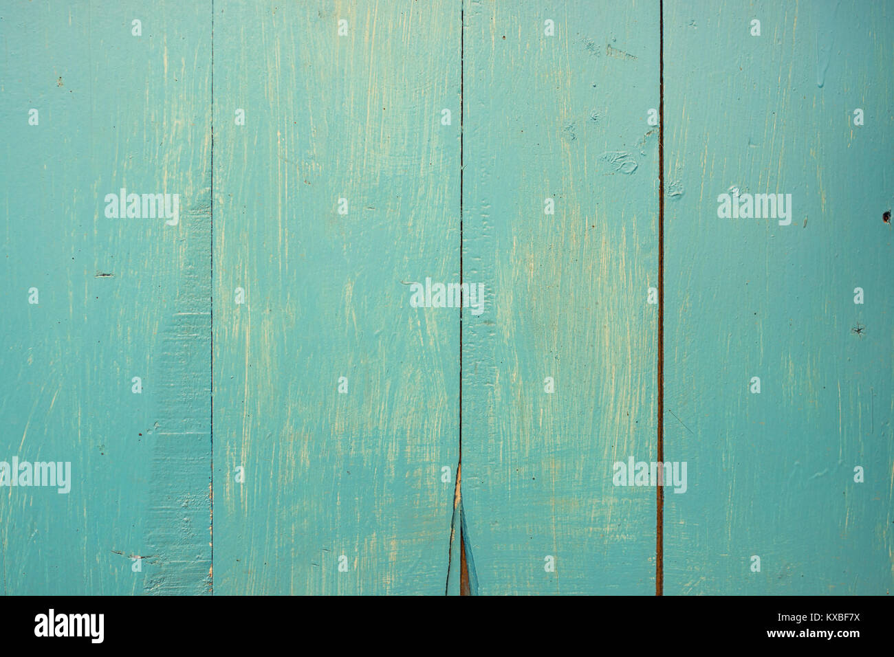 Pastel green stained wood background texture , copy space Stock Photo