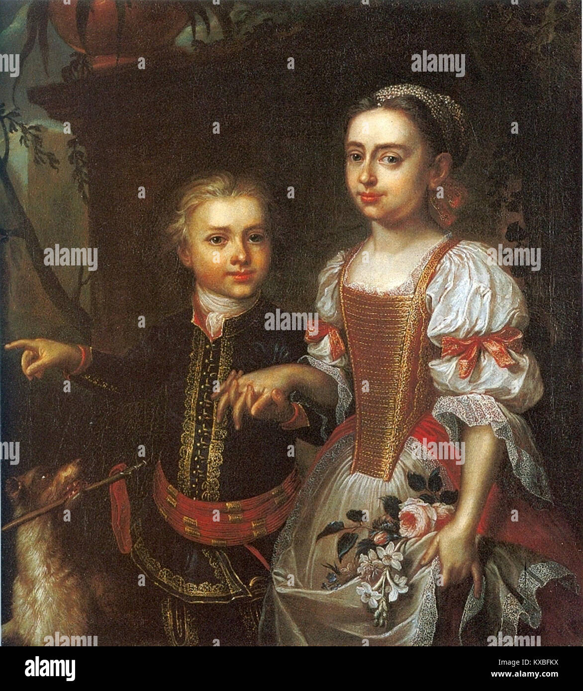 Manyoki Portrait of János and Judit Podmaniczky painted by Ádám Mányoki ...