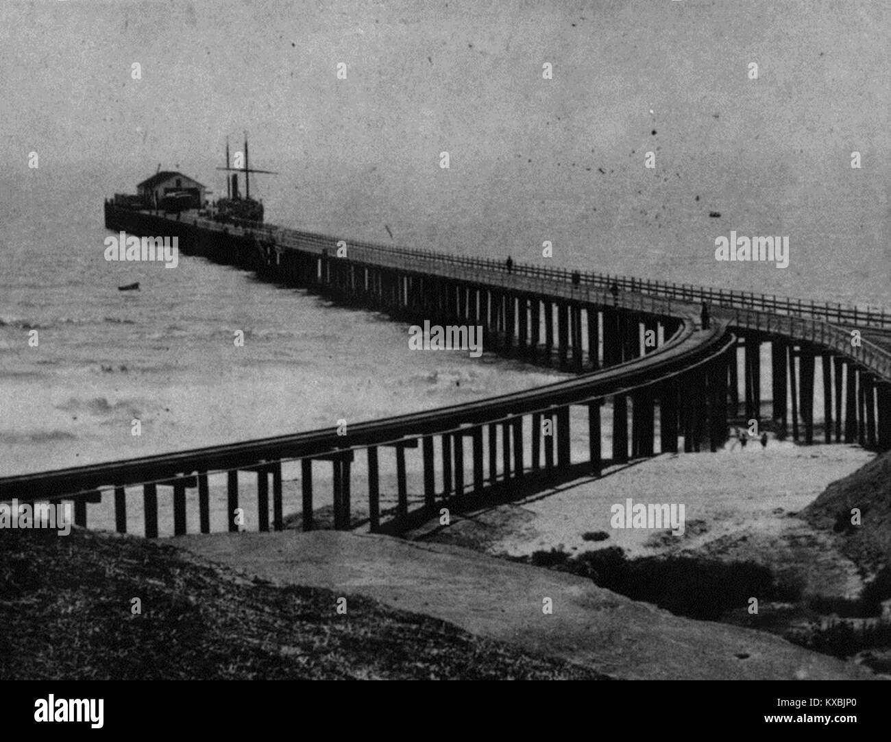1877 Santa Monica Pier Stock Photo
