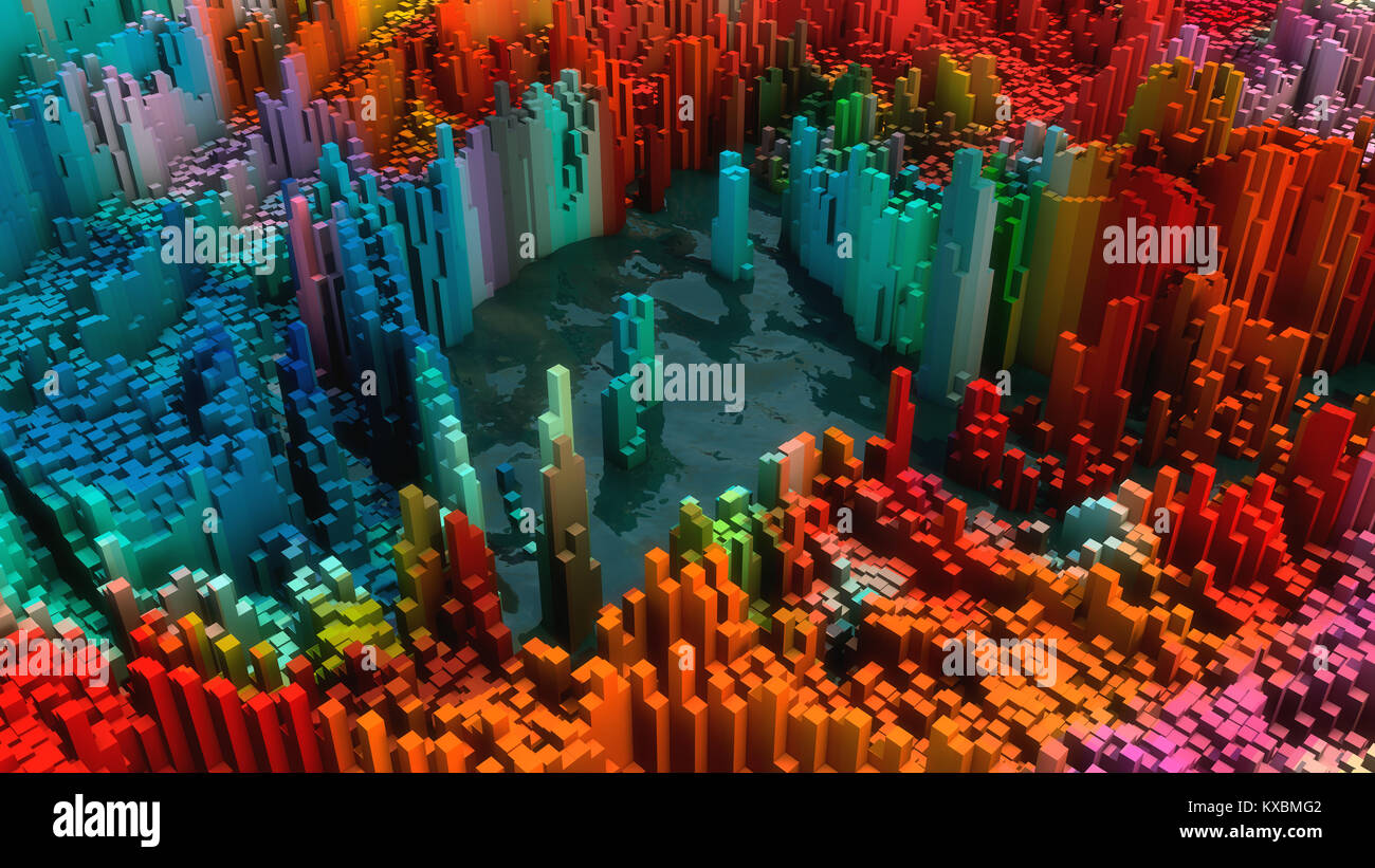3D rendering. Abstract colorful background Stock Photo - Alamy