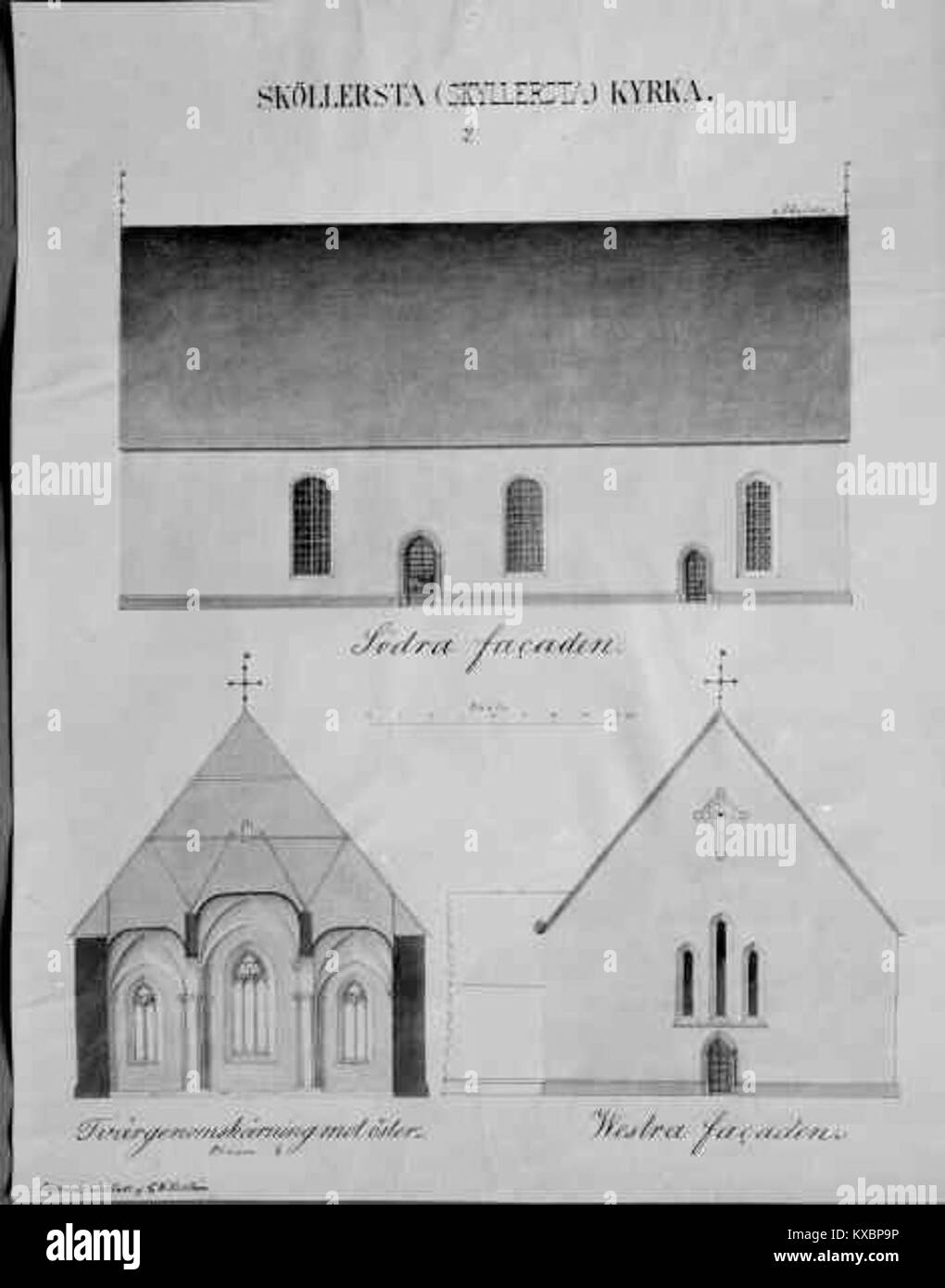 A photograph of Sköllersta Church, listed by the Swedish National ...