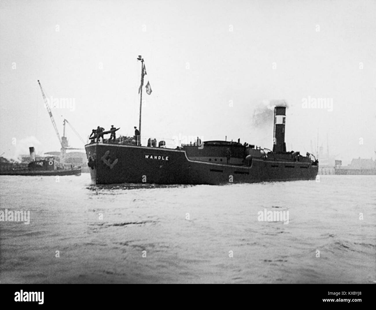 SS 'Wandle' (1932) on maiden voyage Stock Photo Alamy