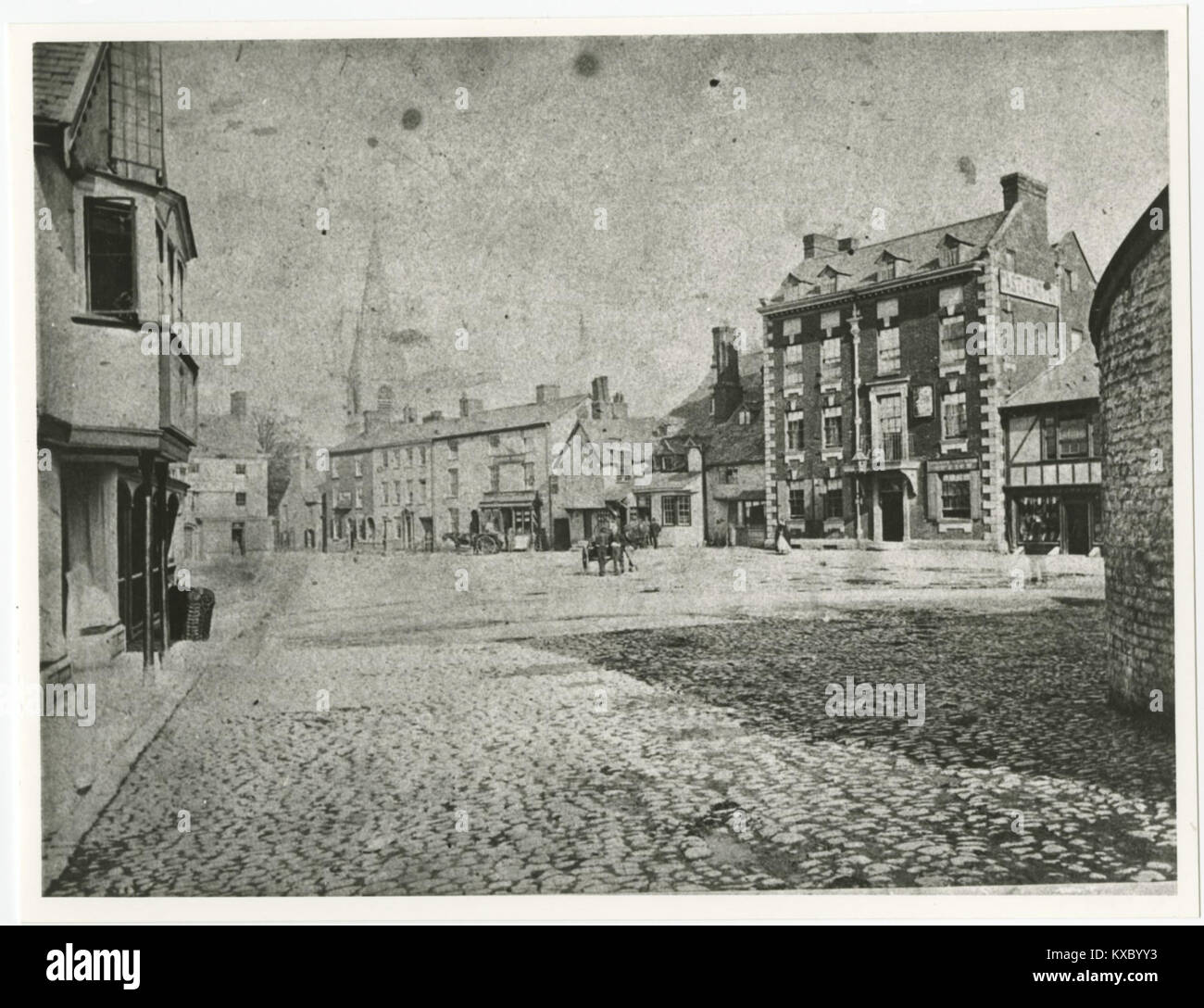 St Peter’s Square from Castle St, Ruthin, Wales 02 Stock Photo Alamy
