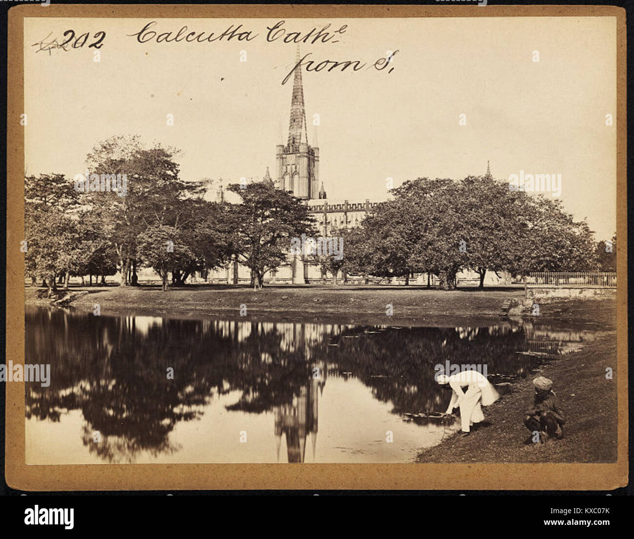 St. Paul's Cathedral, Calcutta by Francis Frith Stock Photo