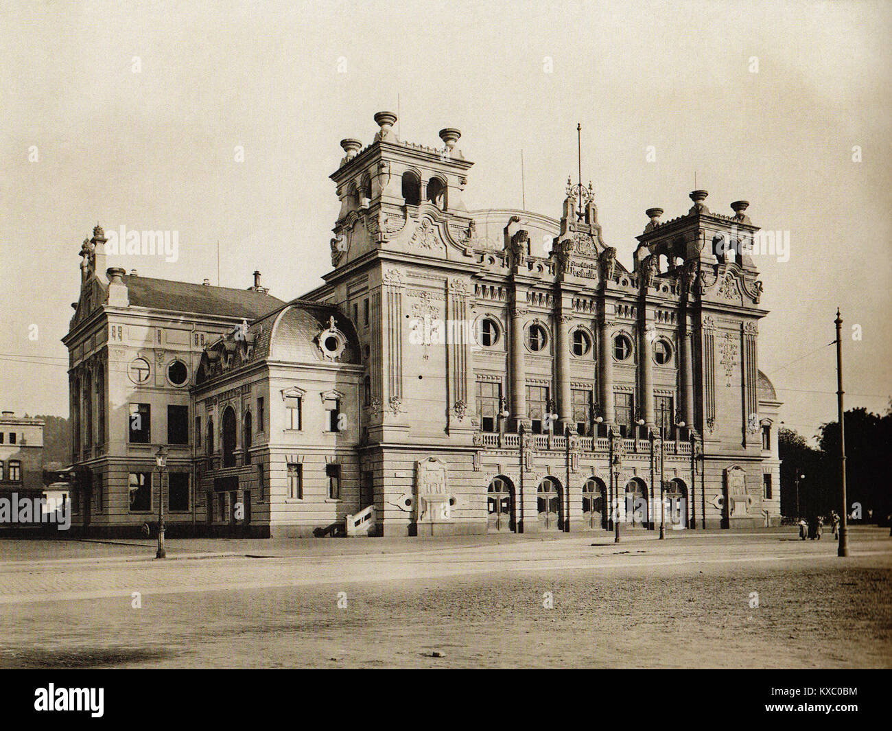 Städtische Festhalle Koblenz 1903 Stock Photo
