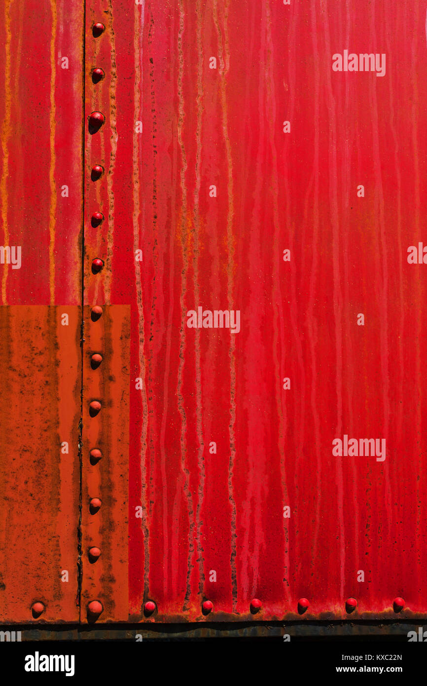 Detail of rail car sides Stock Photo Alamy