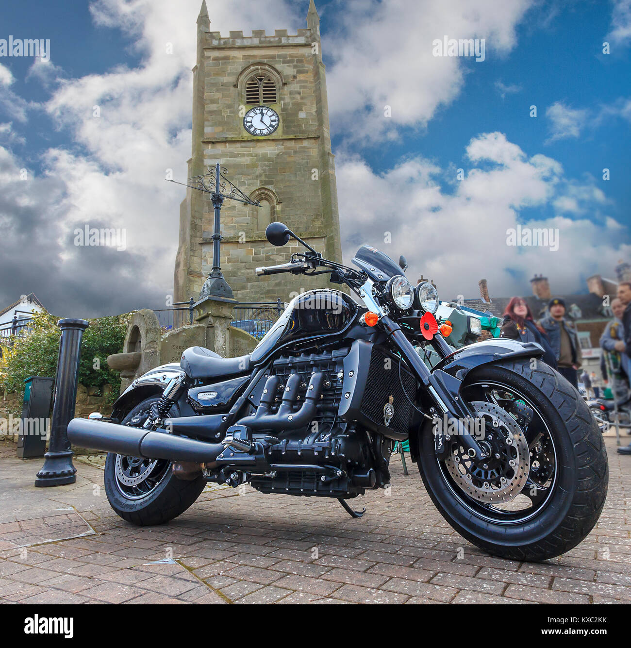 Triumph Rocket III at Coleford Festival of Transport Stock Photo