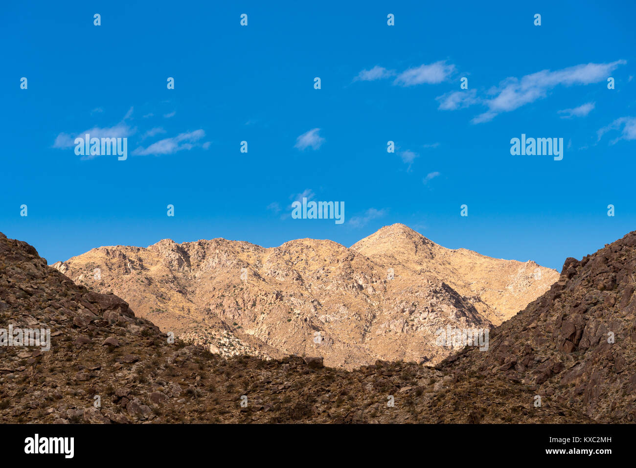 Valley near Borrego Springs in California desert Stock Photo
