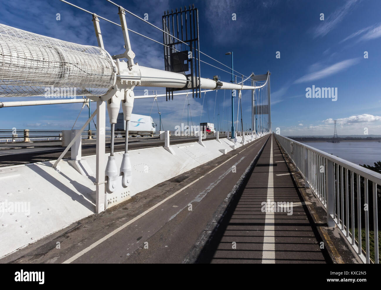 Severn Bridge M48 Engineering Stock Photo
