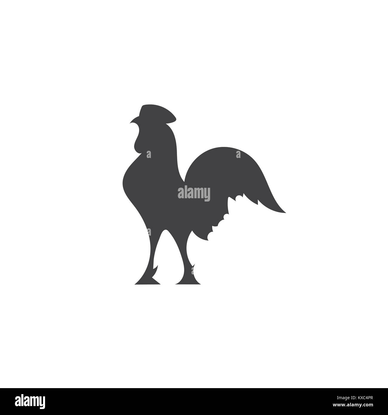 Variety silhouettes chicken , vecctor Stock Photo - Alamy