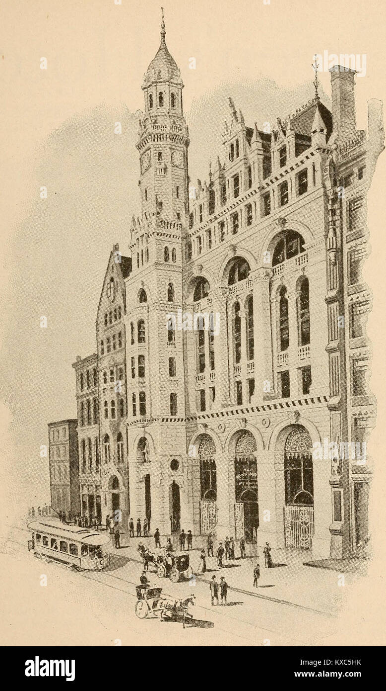 The Penn Mutual Life Insurance Company, Chestnut Street, Philadelphia, circa 1900 Stock Photo