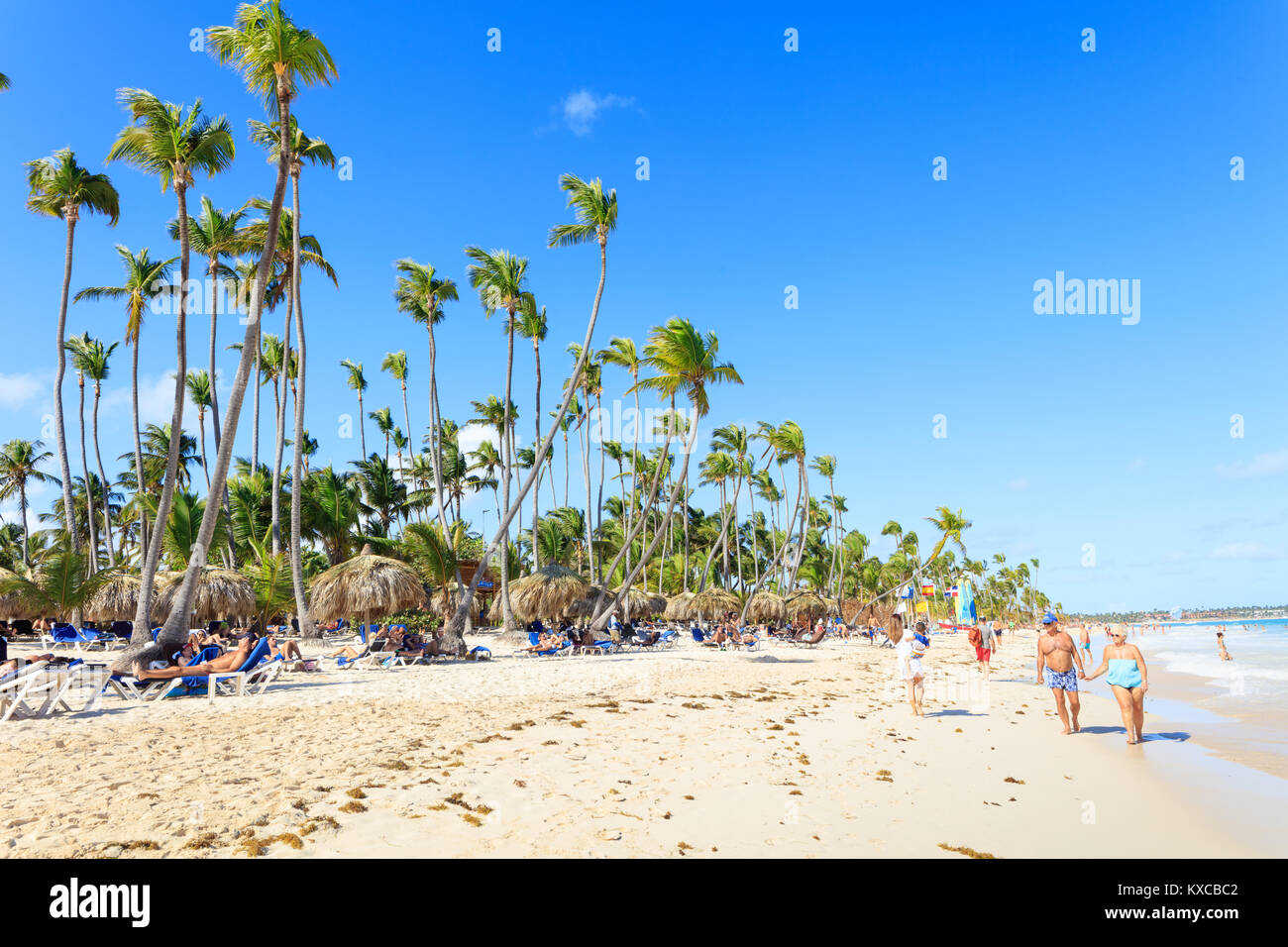 Vacation in Dominican Republic Stock Photo