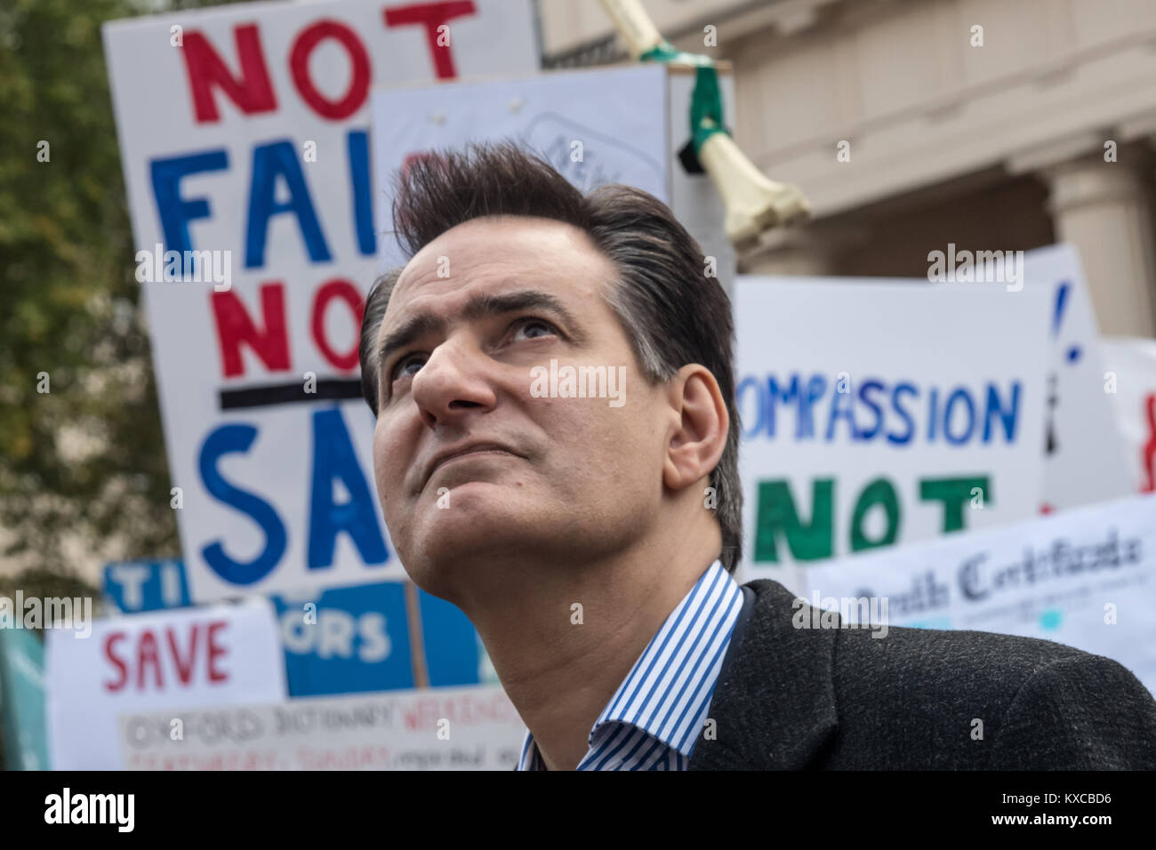 medical negligence lawyer peter stefanovic gave strong support to the junior doctors protest rally against new contract which will cut pay and increase workload he said that jeremy hunt was lying about