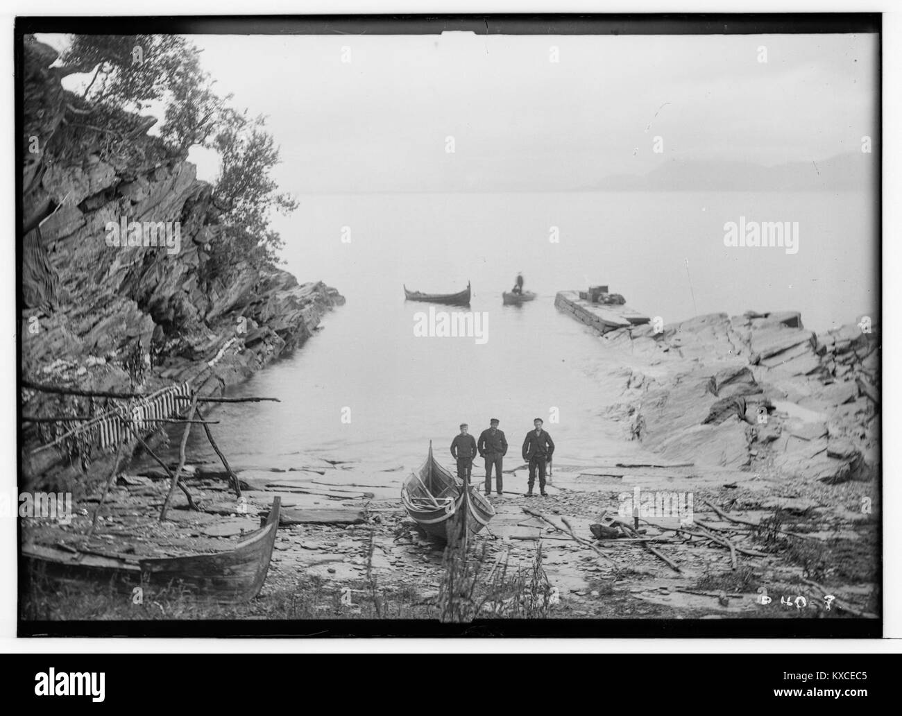 A photograph from Skevåg in Tromsø County, Norway, showing coastal ...