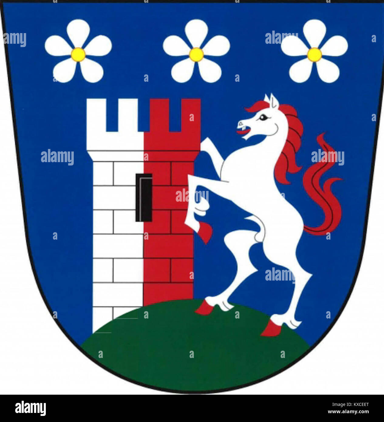 The 'Stremosice' sign is a local emblem or symbol representing the ...