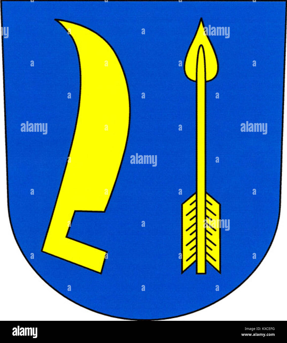 Střelice (okres Brnovenkov) znak Stock Photo Alamy