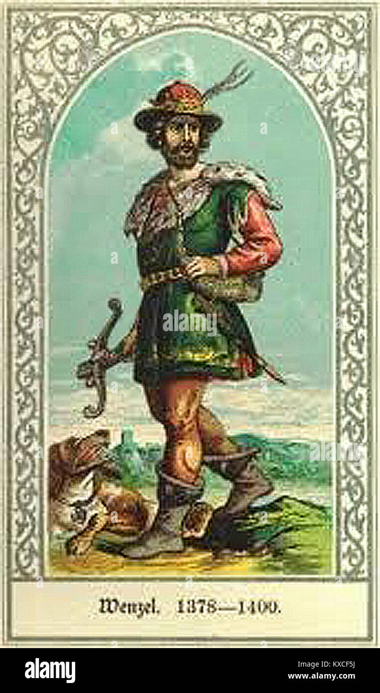 Venceslas IV de Bohème, roi des Romains Stock Photo Alamy