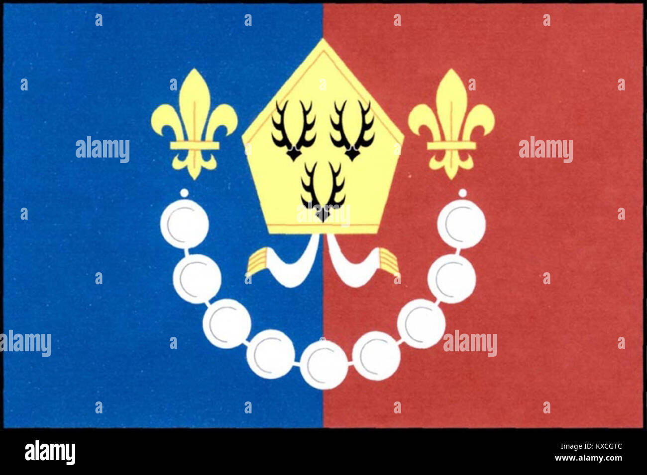 Ves Touškov flag Stock Photo - Alamy