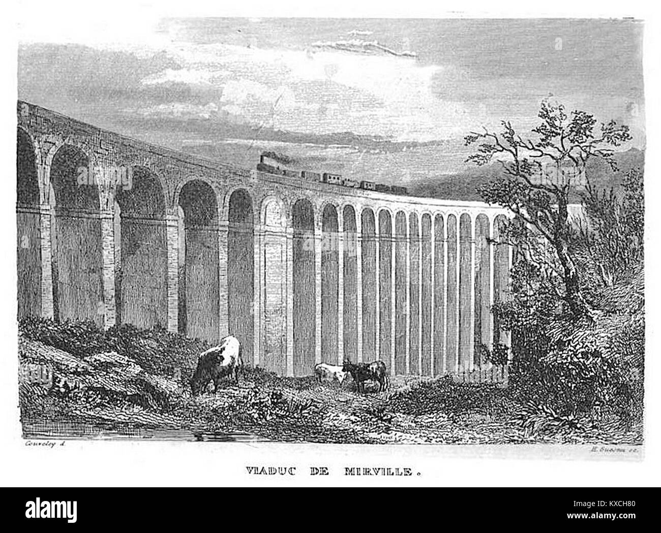 Viaduc D’Eauplet 1847 : Structurae [en]: Railroad Bridge, Rouen – AQNY