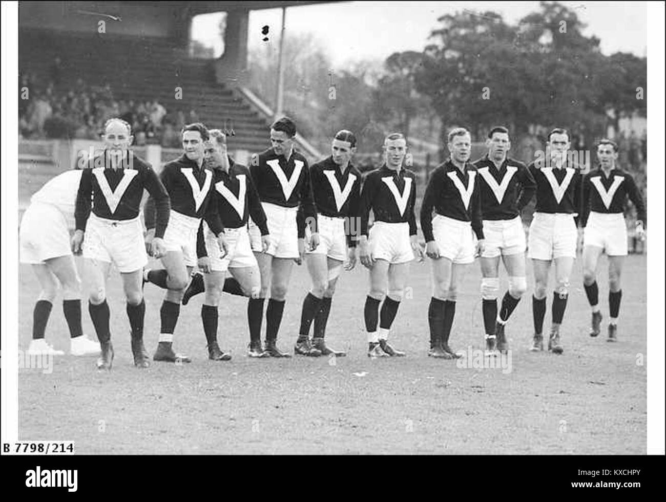 Victorian (VFL) Interstate Team-(1938 Stock Photo - Alamy