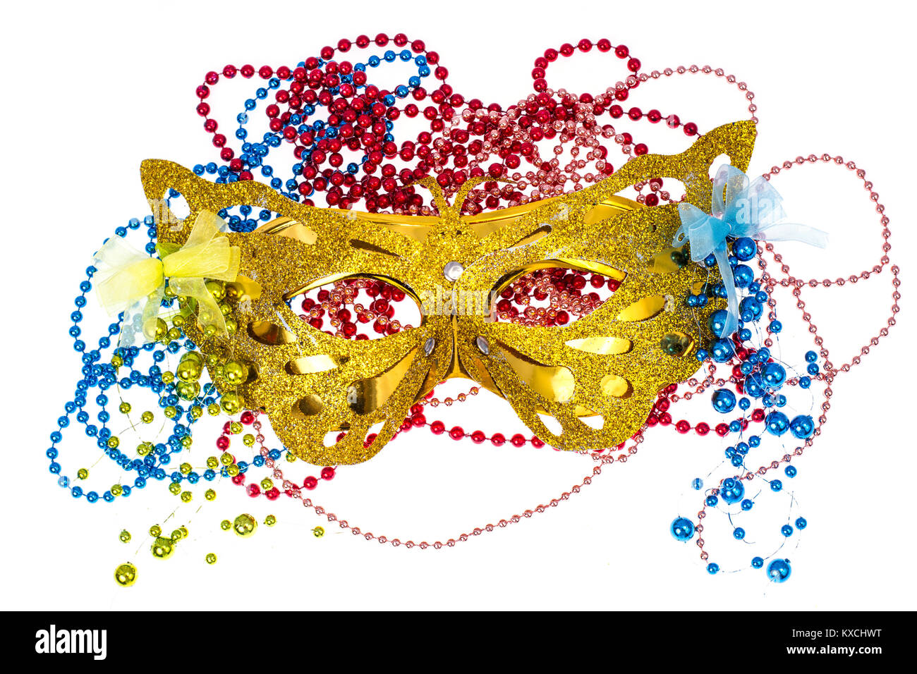Masquerade accessories for Mardi Gras parties Stock Photo Alamy